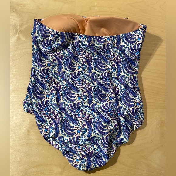 Re-Imagined by J. Crew Maternity Strapless One Piece Swimsuit Size 20 (MW) - Picture 10 of 14